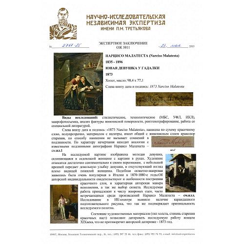 Экспертиза НИНЭ имени П. Третьякова.