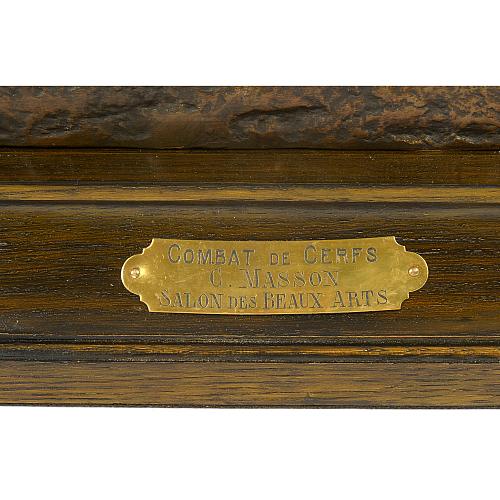 Скульптурная композиция «Схватка оленей» . Массон.