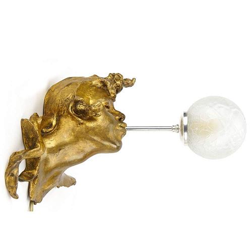 Бра с головкой девушки пускающей мыльный пузырь