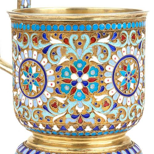 Подстаканник с эмалью