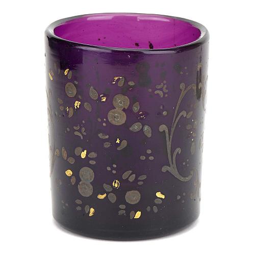 Стакан с цветочной росписью, Гусь Хрустальный.