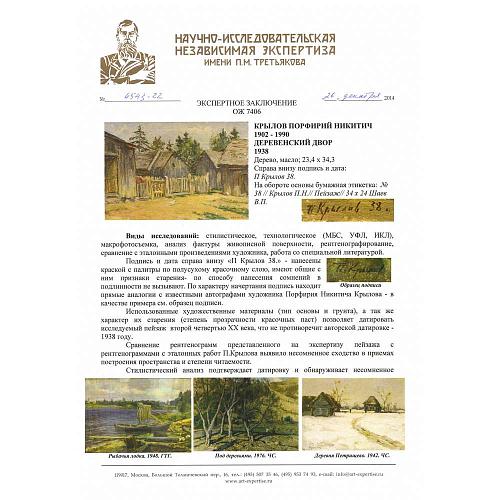 Экспертиза НИНЭ им. П.М.Третьякова