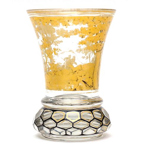 Стакан «Охота». Завод Бахметьева.