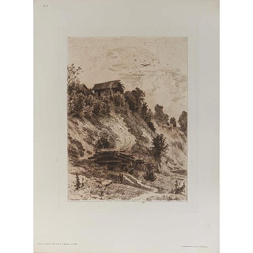 Офорт И.И.Шишкина «Обрыв» 1878