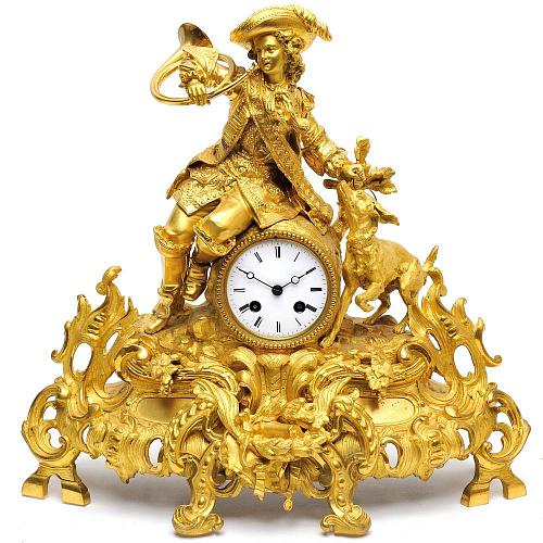 Каминные часы "Охотник"