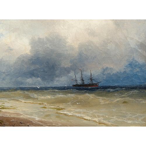 И. К. Айвазовский. «Море в пасмурный день»