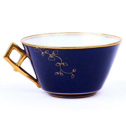 Чайная пара "Цветы на синем"