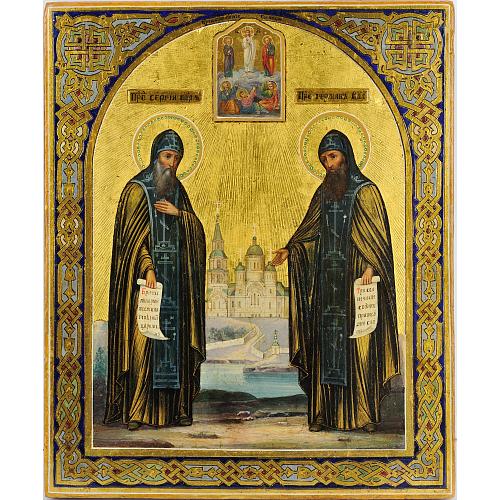 Икона «Преподобный Сергий и Герман Валаамские»