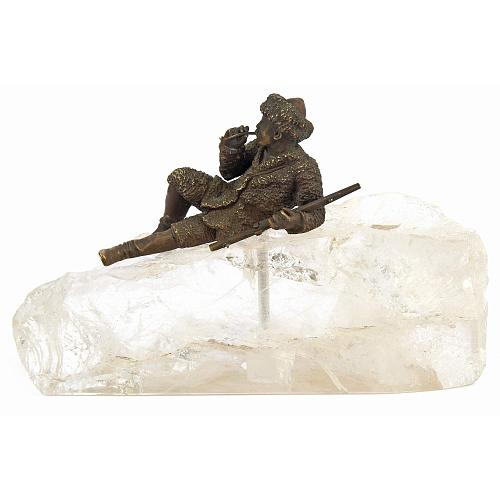 Пресс-папье "Отдыхающий охотник"