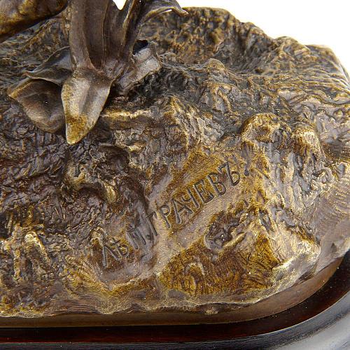 Скульптура кабинетная "Казак с пикой на лошади"