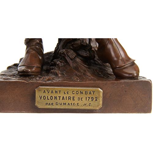 Парные скульптуры кабинетные «Перед битвой, волонтер 1792» и «После битвы, Гренадер 1792».