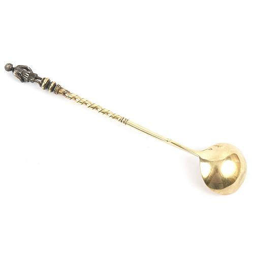 Подстаканник крышкой и ложкой в «русском стиле». Сазиковь.