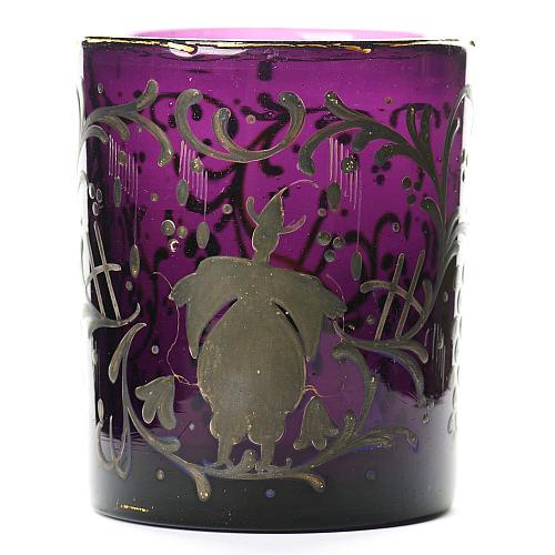 Стакан с цветочной росписью, Гусь Хрустальный.