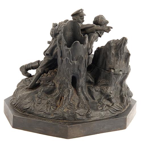 Чернильница «Партизаны». СССР. 1947 год.