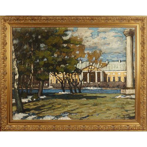 П. И. Петровичев. "Весна в Москве, усадьба Кусково"
