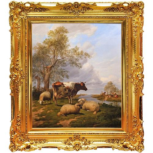 «На пастбище». Томас Сидней Купер. 1867 год.