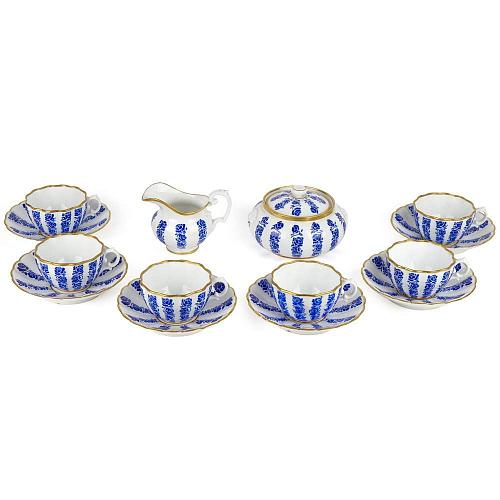 Сервиз на 6 персон "Синие розы". Н II