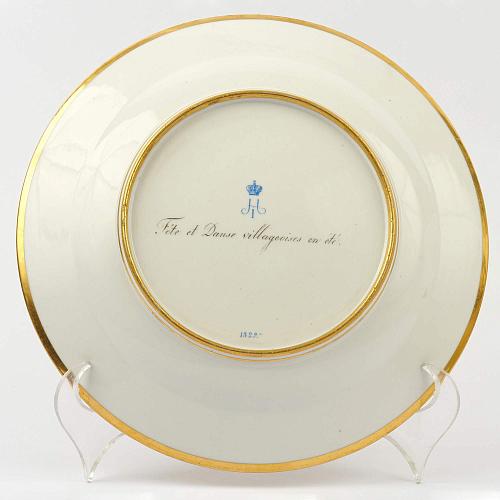 Тарелки парные со сценами народной жизни. ИФЗ.