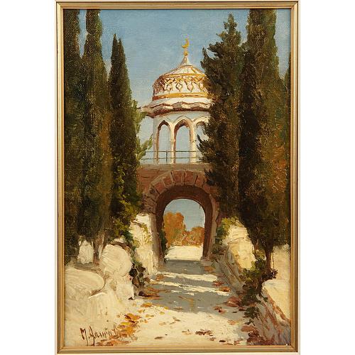 М. А. Алисов.  "Турецкая беседка в Ливадии"