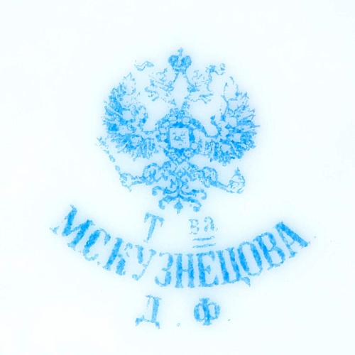 Чайная пара "Цветы на синем"