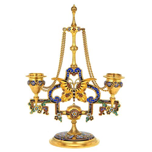 Подсвечник на две свечи "Бабочка"