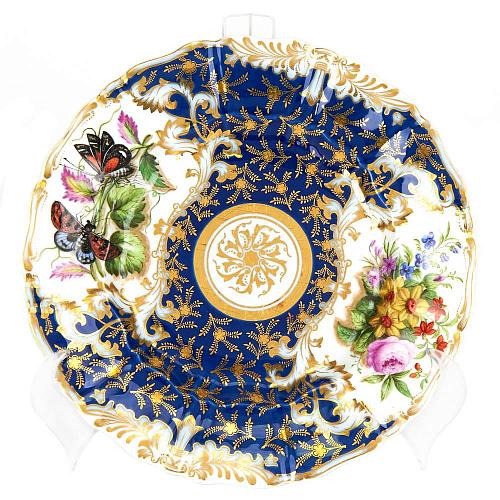 Тарелка "Бабочки и цветы" ИФЗ