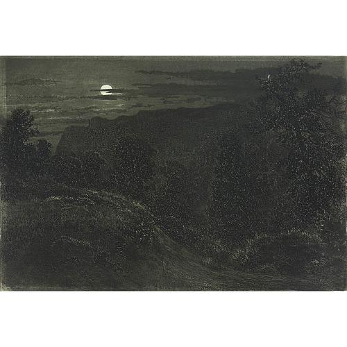 Офорт И.И.Шишкина «Чатырдаг» 1870-е