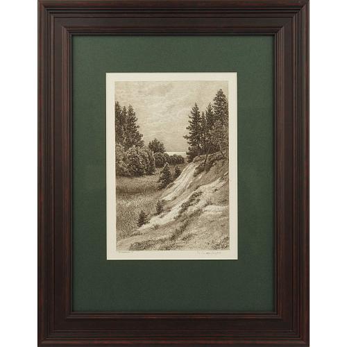 Офорт И.И.Шишкина «В Сестрорецке» 1886