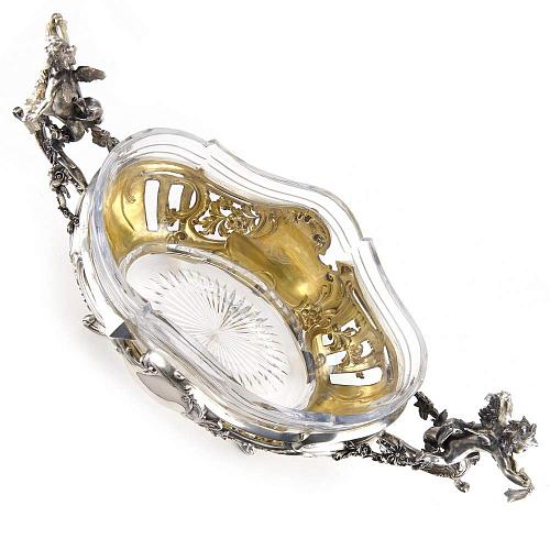 Ваза - жардиньерка «Путти и цветы». Италия.