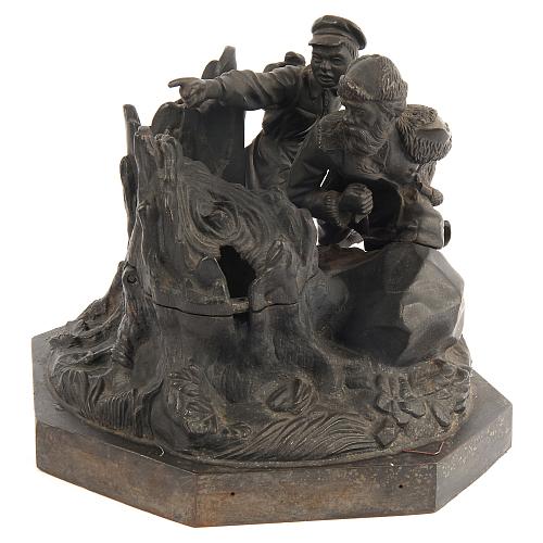 Чернильница «Партизаны». СССР. 1947 год.