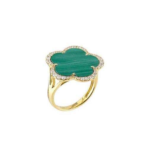 Комплект: серьги и кольцо с бриллиантами