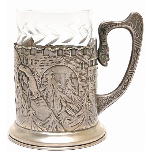 Подстаканник "Богатырь у кремля". СССР