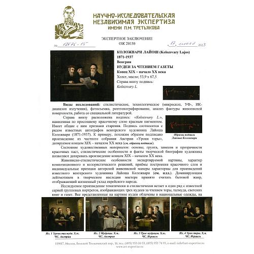 Экспертиза НИНЭ имени П.М. Третьякова.