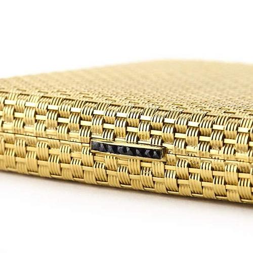 Портсигар золотой