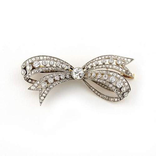 Брошь с бриллиантами и алмазами