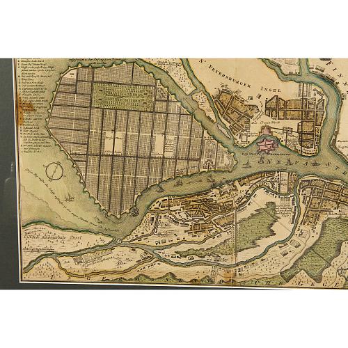 «Топографическое описание Санкт-Петербурга». J. B. Homann. 1726-1727 гг.