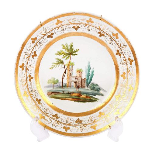 Тарелка с архитектурным видом. Попов