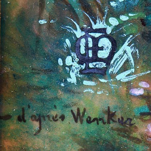 Картина на эмали "Нимфа Дианы охотницы"