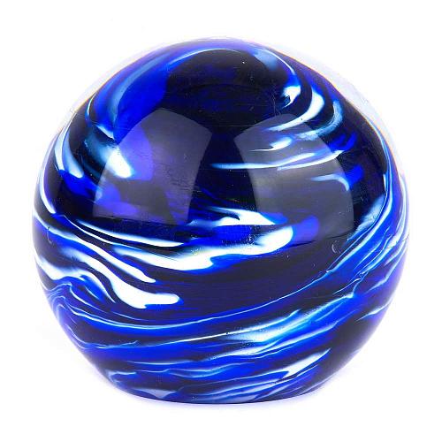 Пресс для бумаг "Сине-белые полосы"