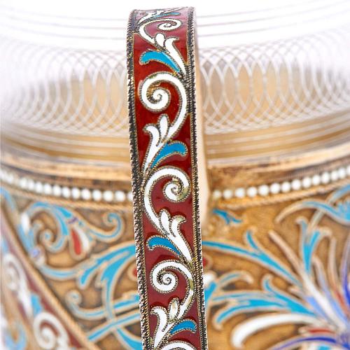 Подстаканник с эмалью