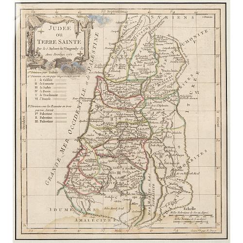 Карта Иудеи. 1762-й год.