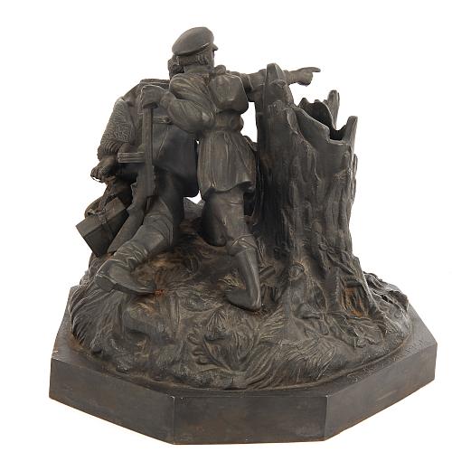 Чернильница «Партизаны». СССР. 1947 год.