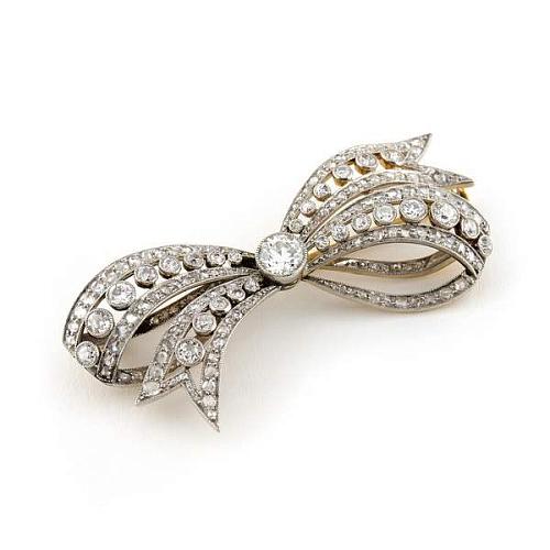 Брошь с бриллиантами и алмазами