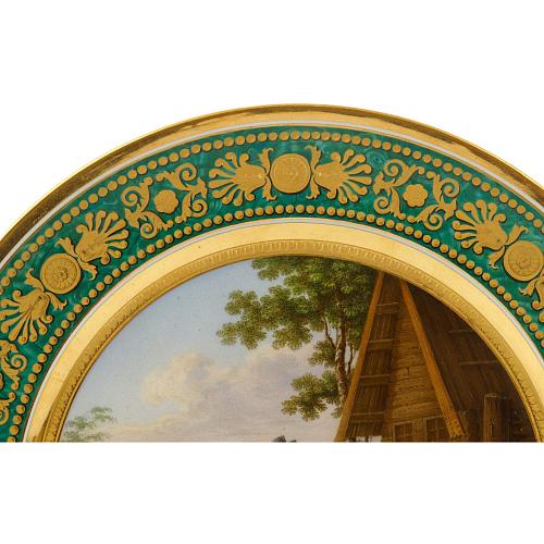 Тарелки парные со сценами народной жизни. ИФЗ.