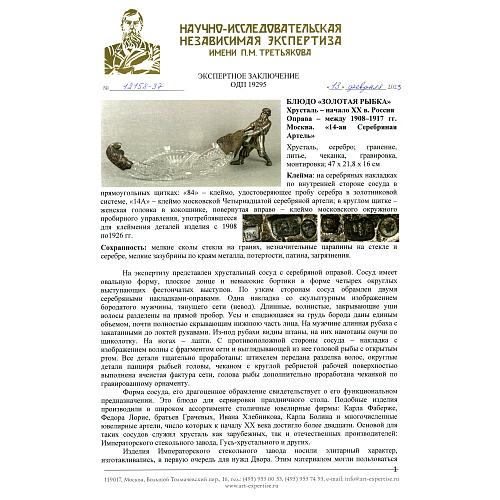 Экспертиза НИНЭ им. П.М.Третьякова
