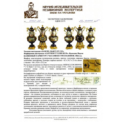 Экспертное заключение НИНЭ им. П.М. Третьякова.