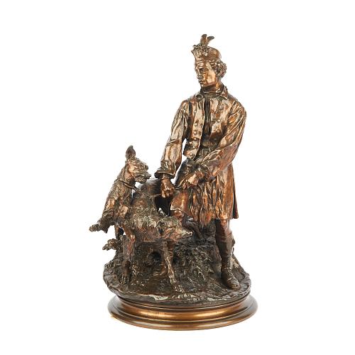 Скульптуры парные «Шотландские охотники». Мене.