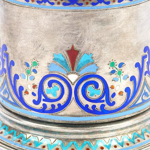 Подстаканник с эмалью