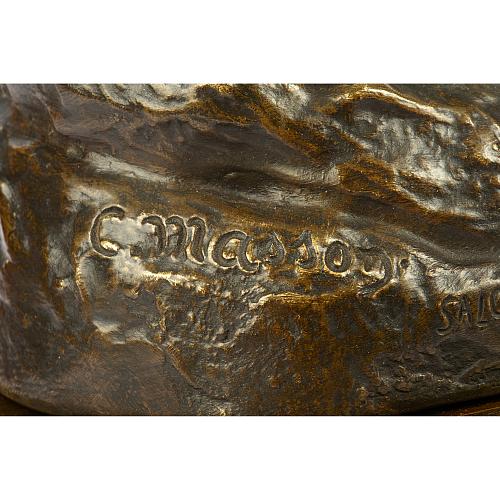 Скульптурная композиция «Схватка оленей» . Массон.