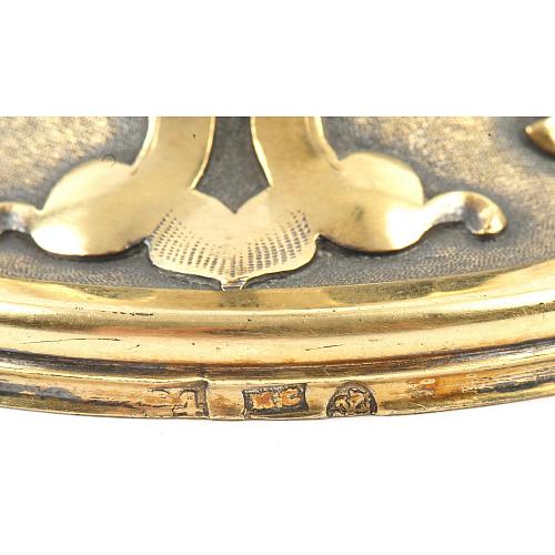 Подстаканник крышкой и ложкой в «русском стиле». Сазиковь.